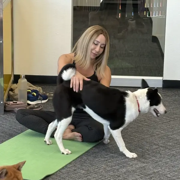 Puppy yoga event at K9 Rox Club Las Vegas